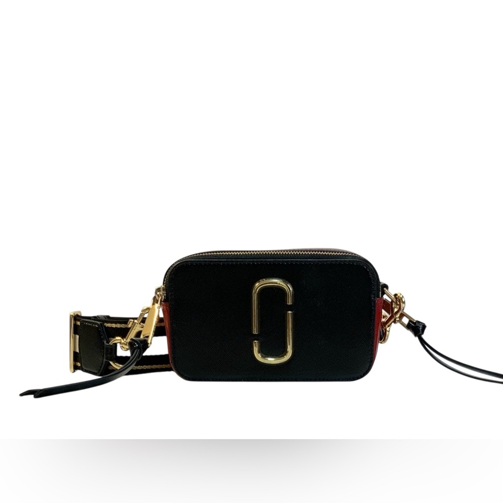 Marc Jacobs Women’s Black/Red Leather Snapshot Camera Bag - Picture 12 of 12